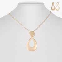 Liz Claiborne Pendant Necklace & Drop Earring Womens Hypoallergenic 2-pc. Jewelry Set