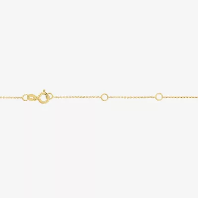 Diamond Addiction (G-H / I1-I2) Womens 1/3 CT. T.W. Lab Grown White Diamond 10K Gold Round 16 Inch Pendant Necklace