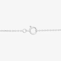 (G / Si1 - Si2) Womens 1 CT. T.W. Lab Grown White Diamond 10K White Gold Clover Pear 18 Inch Pendant Necklace