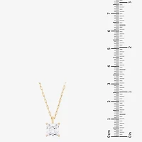 (H-I / Si1-Si2) Womens 2 CT. Lab Grown White Diamond 14K Gold Paperclip 18 Inch Pendant Necklace