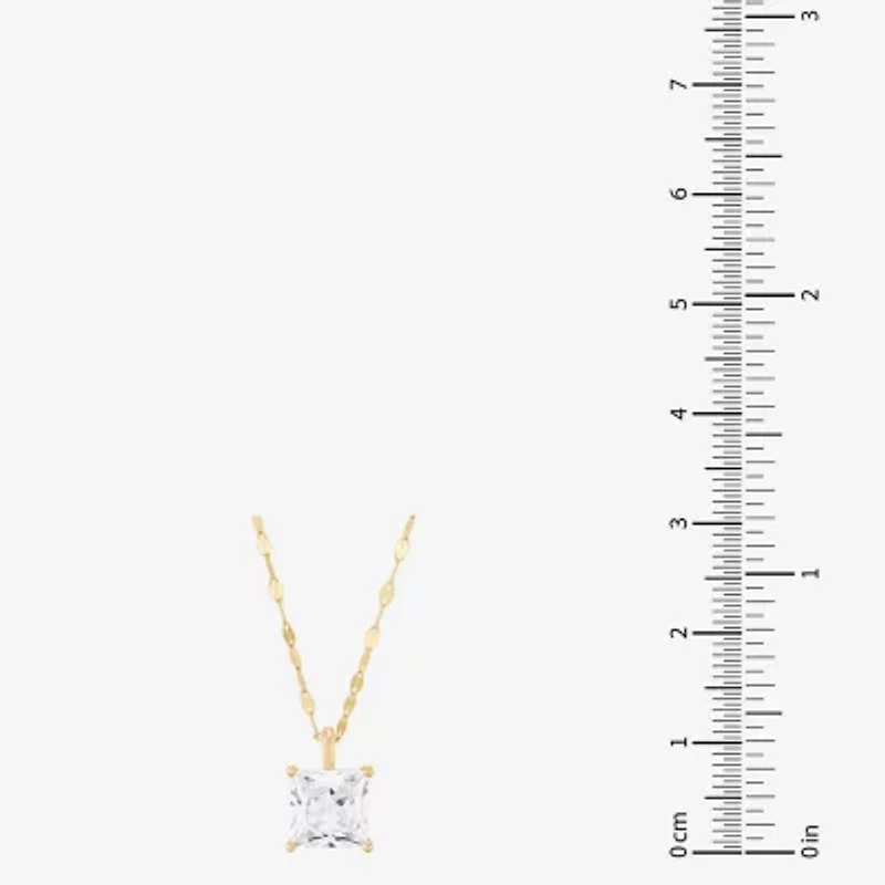 H-I / Si1-Si2) Womens 2 CT. Lab Grown White Diamond 14K Gold 18 Inch Pendant Necklace