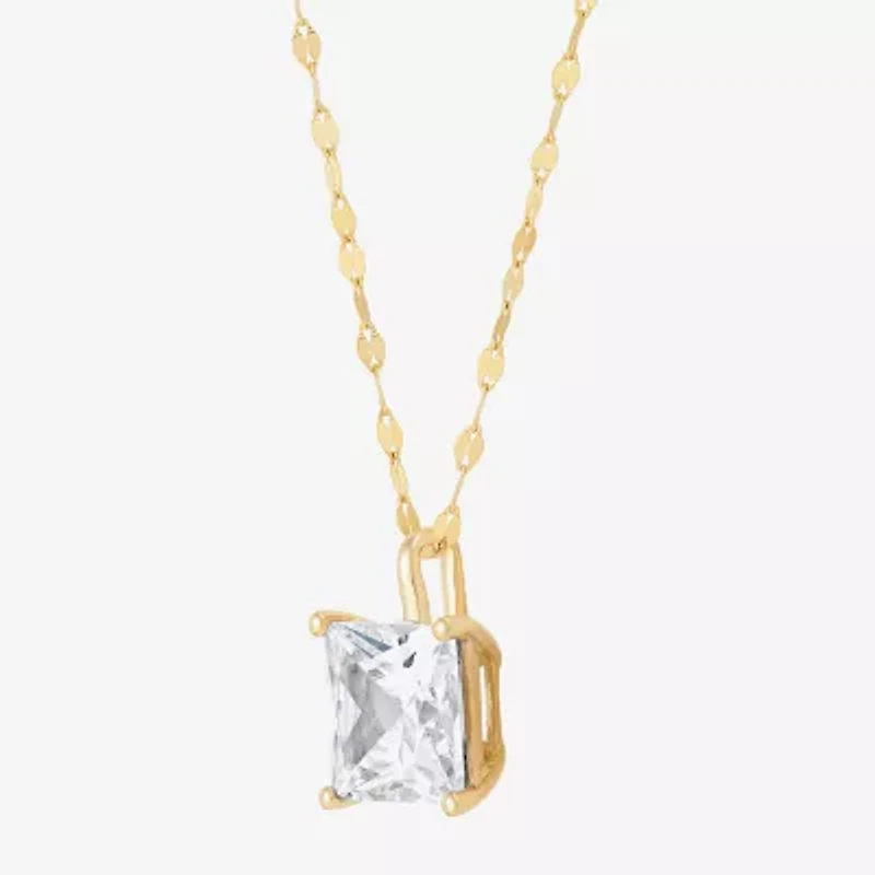 H-I / Si1-Si2) Womens 2 CT. Lab Grown White Diamond 14K Gold 18 Inch Pendant Necklace