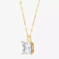H-I / Si1-Si2) Womens 2 CT. Lab Grown White Diamond 14K Gold 18 Inch Pendant Necklace