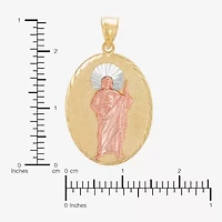 St. Jude Womens 14K Two Tone Gold Pendant