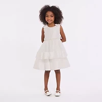 Bonnie Jean Little & Big Kid Girls Flower Girl Sleeveless Fit + Flare Dress