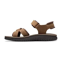 Clarks Mens Wesley Shore Adjustable Strap Flat Sandals