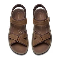 Clarks Mens Wesley Shore Adjustable Strap Flat Sandals