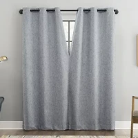 Sun Zero Aldwin Grommet Top Energy Saving 100% Blackout Single Curtain Panel