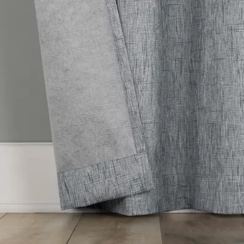 Sun Zero Aldwin Grommet Top Energy Saving 100% Blackout Single Curtain Panel