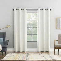 Sun Zero Aldwin Grommet Top Energy Saving 100% Blackout Single Curtain Panel
