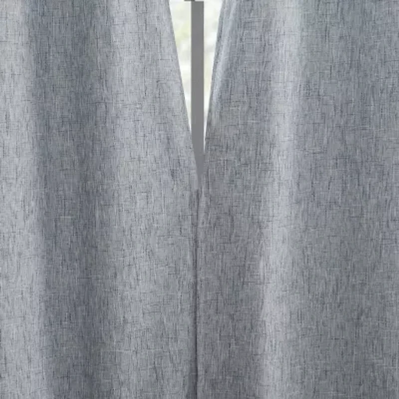 Sun Zero Aldwin Grommet Top Energy Saving 100% Blackout Single Curtain Panel