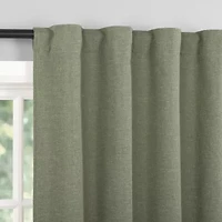Sun Zero Treviso Back Tab Energy Saving 100% Blackout Single Curtain Panel