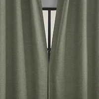 Sun Zero Treviso Back Tab Energy Saving 100% Blackout Single Curtain Panel