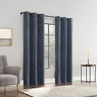 Sun Zero Isidora Grommet Top Energy Saving 100% Blackout Single Curtain Panel