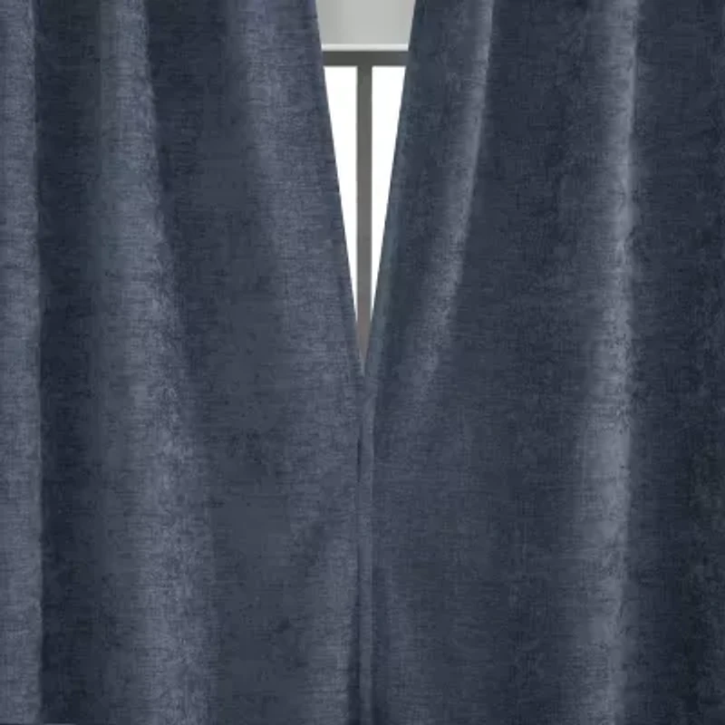 Sun Zero Isidora Grommet Top Energy Saving 100% Blackout Single Curtain Panel