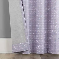 Sun Zero Sylo Rod Pocket Energy Saving 100% Blackout Single Curtain Panel