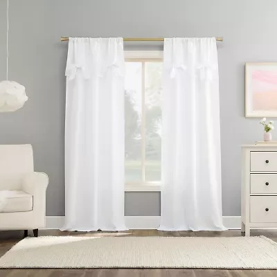Sun Zero Emma Rod Pocket Light-Filtering Single Curtain Panel