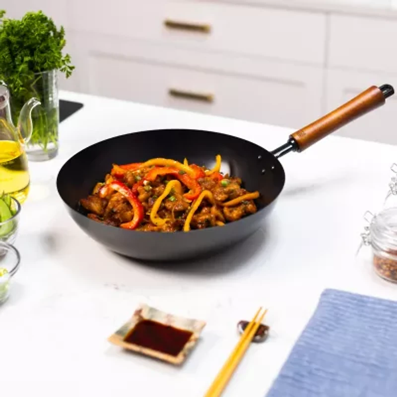 Joyce Chen Classic Series Carbon Steel Ceramic 12" Stir Fry Pan