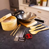 Joyce Chen Professional Series Carbon Steel 12-pc. Wok Set