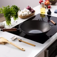 Joyce Chen Classic Series Pre-Seasoned Carbon Steel 14" Stir Fry Pan