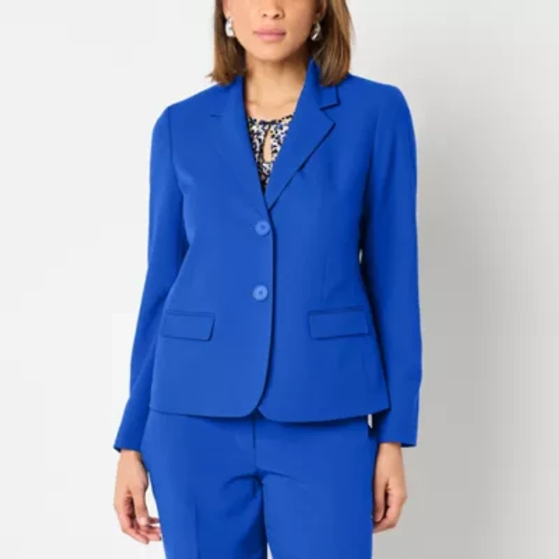Black Label by Evan-Picone Womens Classic Fit Suit Jacket