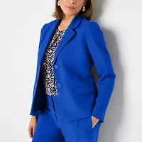 Black Label by Evan-Picone Womens Classic Fit Suit Jacket