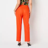 Black Label by Evan-Picone Linen Blend Womens Straight Fit Suit Pant