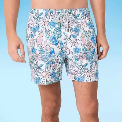 Endless Summer Mens Drawstring Waist Swim Trunks