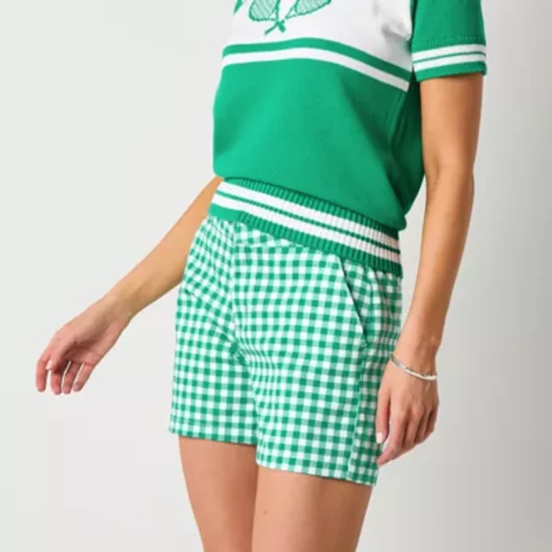 St. John's Bay Womens Mid Rise Chino Short