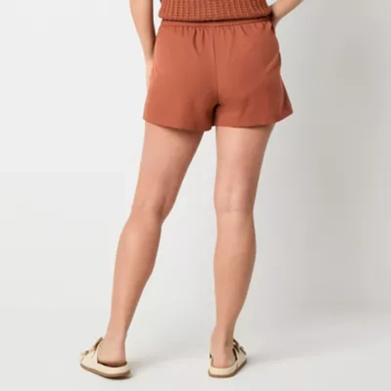 Stylus Womens Mid Rise Pull-On Short