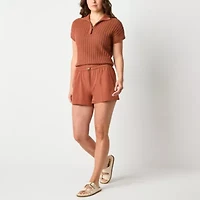 Stylus Womens Mid Rise Pull-On Short