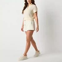 Stylus Womens Mid Rise Pull-On Short