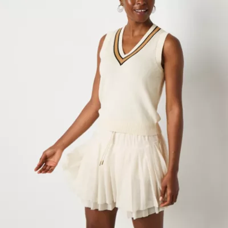 Stylus Womens V Neck Sweater Vest