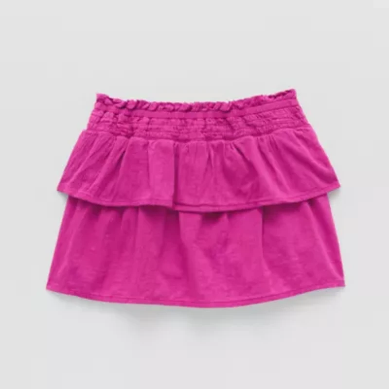 Okie Dokie Toddler & Little Girls Tiered Skirt