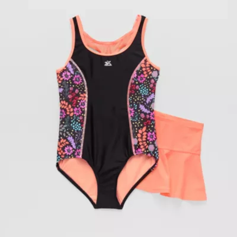 ZeroXposur Big Girls Floral 3pc Bikini Set