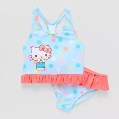 Little Girls Hello Kitty 2-pc. Tankini Set