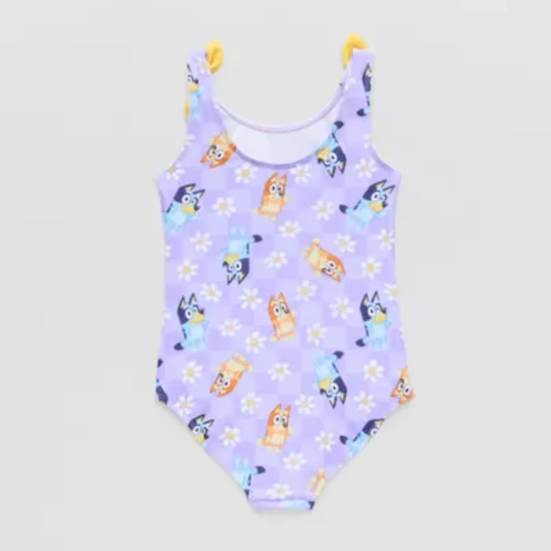 Little Girls Bluey One Piece Swimsuit