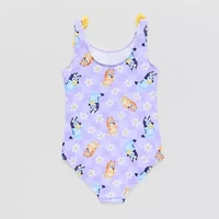 Little Girls Bluey One Piece Swimsuit