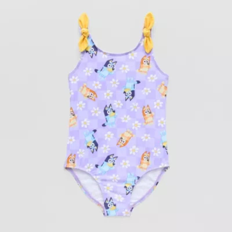 Little Girls Bluey One Piece Swimsuit