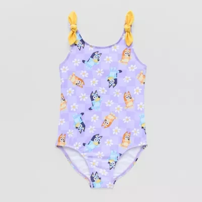 Little Girls Bluey One Piece Swimsuit