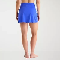 Liz Claiborne Womens Comfort Waistband Swim Skirt