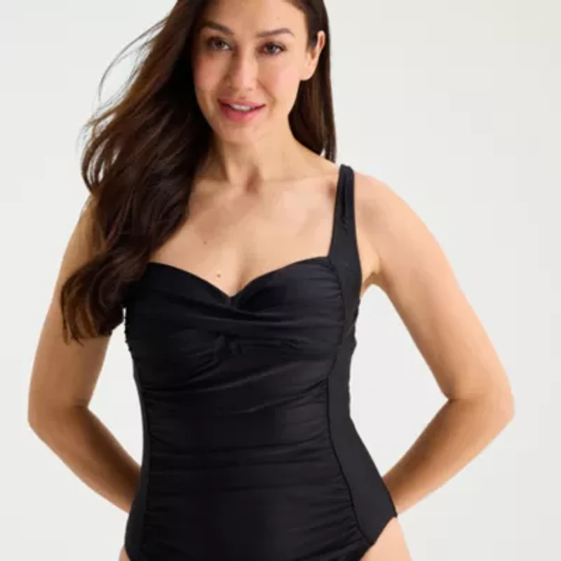 Liz Claiborne Womens One Piece Swimsuit