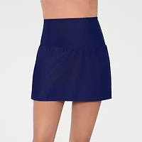 Liz Claiborne Womens Comfort Waistband Swim Skirt