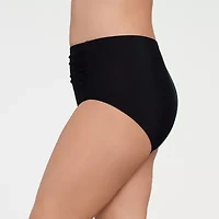Liz Claiborne Comfort Waistband Plus Brief Bikini Swimsuit Bottom