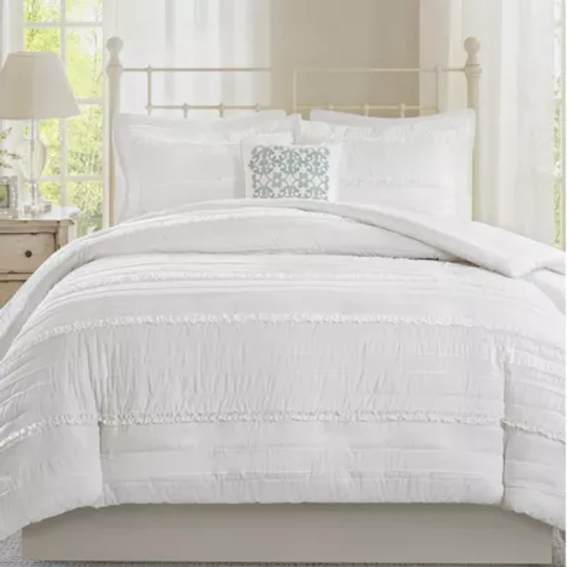Madison Park Isabella 4-pc. 2-in-1 Duvet & Coverlet Set