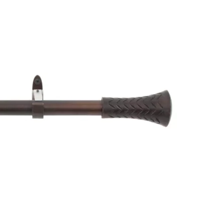 Deco Window Wood Taper 3/4 IN Adjustable Curtain Rod