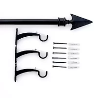 Deco Window Flat Arrow 3/4 IN Adjustable Curtain Rod
