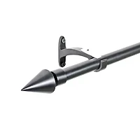 Deco Window Cone 3/4 IN Adjustable Curtain Rod