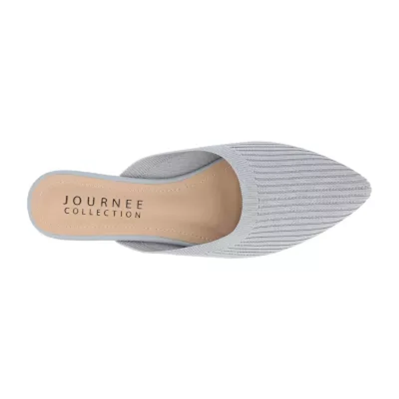 Journee Collection Aniee Womens Pointed Closed Toe Mules