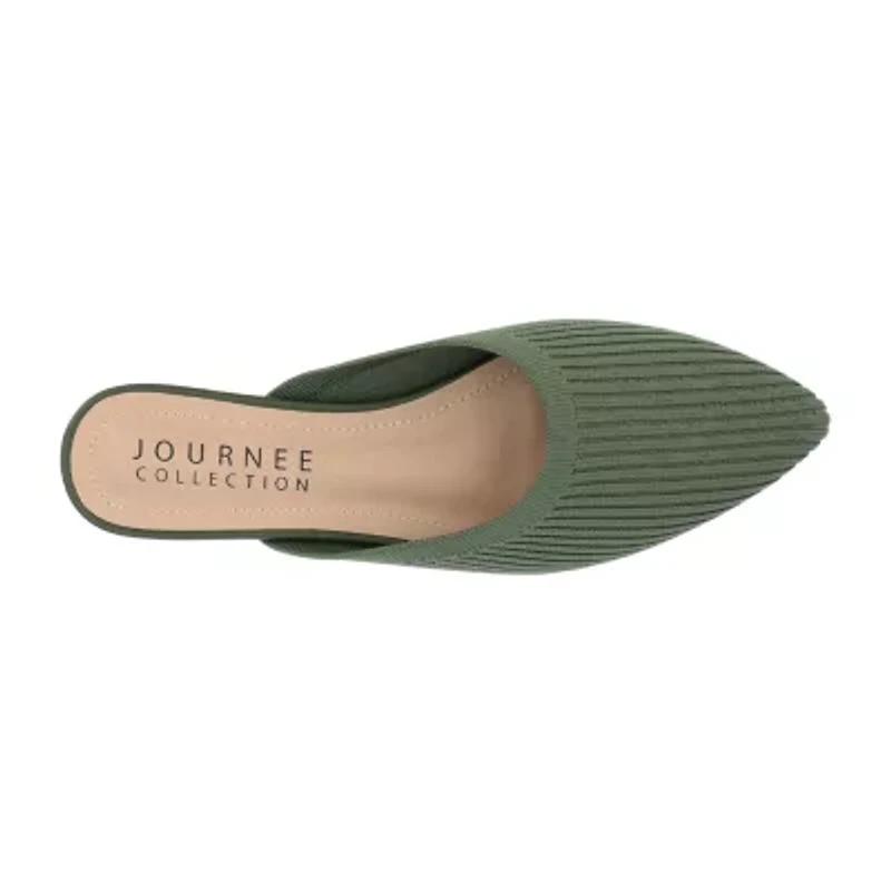 Journee Collection Aniee Womens Pointed Closed Toe Mules
